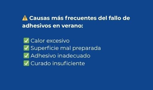 por que los adhesivos se despegan con el calor
