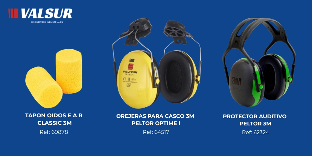 ¿Qué opciones de protección auditiva ofrece Valsur?