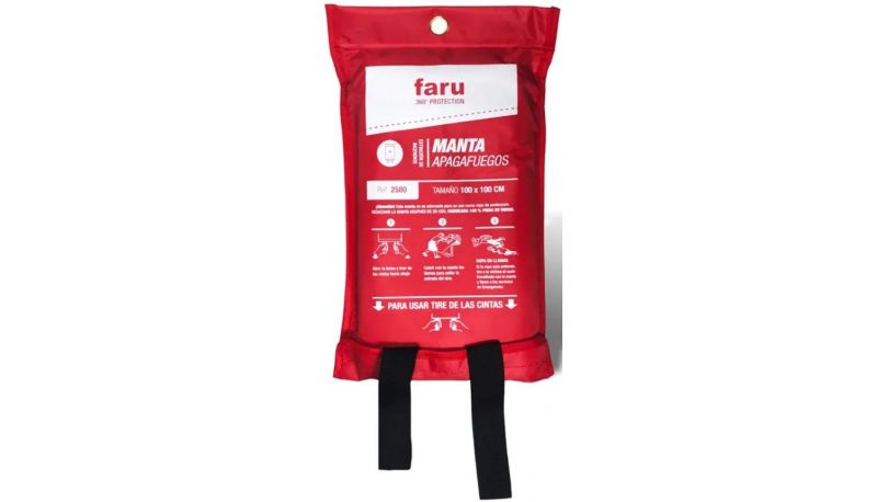 MANTA IGNIFUGA FIBRA VIDRIO FARU 180X180 CM