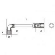 LLAVE PIPA DOBLE HEX. BETA # 933