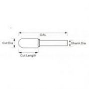 FRESA MD CILINDRICA ZYAS NF ALUMINIO M6 #VALSUR