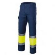 PANTALON AV VELILLA 157 MARINO-AMARILLO