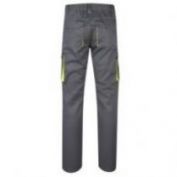 PANTALON STRETCH MULTIBOLSILLOS VELILLA 103008S GRIS-AMARILLO
