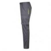 PANTALON STRETCH MULTIBOLSILLOS VELILLA 103008S GRIS-AMARILLO