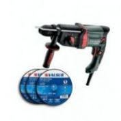 MARTILLO KHE 2445 + JUEGO BROCAS VALSUR SDS PLUS 7 UND
