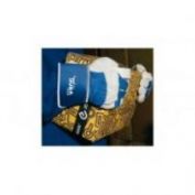 GUANTES PIEL FLOR TUFF JUBA 405B 2132X AZUL/NATURAL