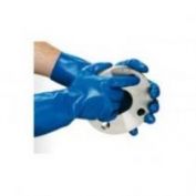 GUANTES NITRILO SOPORTE ALGODON PHULAX 30 CM  JUBA G630 3121X AZUL