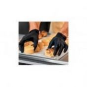 GUANTES DESECHABLES NITRILO 0,12 MM JUBA 570 NEGRO CAJA 100 UND 
