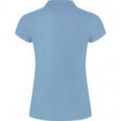 POLO M/C MUJER ROLY STAR 6634 AZUL CELESTE