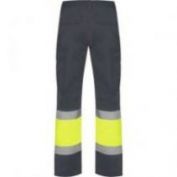 PANTALON AV MULTIBOLSILLOS HOMBRE ROLY NAOS 9300 GRIS PLOMO-AMARILLO