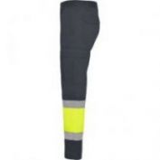 PANTALON AV MULTIBOLSILLOS HOMBRE ROLY NAOS 9300 GRIS PLOMO-AMARILLO