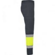 PANTALON AV MULTIBOLSILLOS HOMBRE ROLY NAOS 9300 GRIS PLOMO-AMARILLO