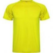 CAMISETA TECNICA M/C UNISEX ROLY MONTECARLO 0425 AMARILLO FLUOR