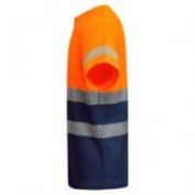 CAMISETA AV M/C B.SEGMENTADAS ROLY TAURI 9317 MARINO-NARANJA