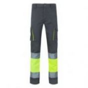 PANTALON AV STRETCH MULTIBOLSILLOS VELILLA 303002S GRIS-AMARILLO