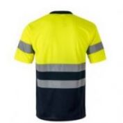 CAMISETA TECNICA AV M/C VELILLA 305506 AMARILLO-MARINO