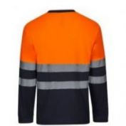 CAMISETA AV M/L ALGODON VELILLA 305615 NARANJA-MARINO