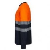 CAMISETA AV M/L ALGODON VELILLA 305615 NARANJA-MARINO