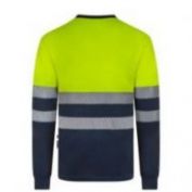 CAMISETA ECO AV M/L B. SEGMENTADAS VELILLA 305635 AMARILLO-MARINO