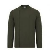 CHAQUETA COCINA M/L MICROFIBRA VELILLA 405210 VERDE OLIVO