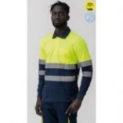 POLO A/V MANGA LARGA NANTES AMARILLO/MARINO