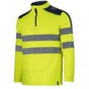 CAMISETA AV MANGA LARGA PERCHADA WORKO WR 2 351 AMARILLO-MARINO
