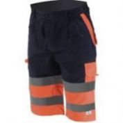 BERMUDA AV MULTIBOLSILLOS CHINTEX 1061B NARANJA-MARINO