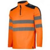 CAMISETA AV MANGA LARGA PERCHADA WORKO WR 2 351 NARANJA-MARINO