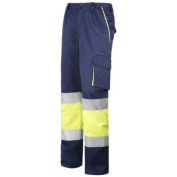 PANTALON AV MULTIBOLSILLOS FORRADO WORKO WR 2 152 AMARILLO-MARINO