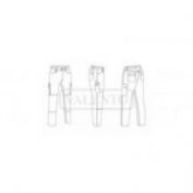 PANTALON HIDROFUGADO MULTIBOLSILLOS VALENTO DYNAMITE GRIS-NEGRO