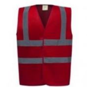 CHALECO AV BASICO UNISEX YHVW100 ROJO