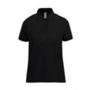 POLO ALGODON PREENCOGIDO M/C MUJER CGPW463 NEGRO 