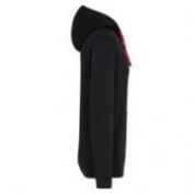 SUDADERA CONTRASTE CON CAPUCHA HOMBRE K446 NEGRO-ROJO