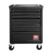 CARRO NEGRO DE 6 CAJONES CON 3 MODULOS 