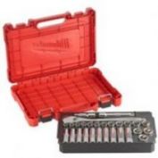 JUEGO 28 PIEZAS CARRACA Y VASOS DE 1/2" MILWAUKEE