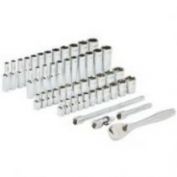 JUEGO 50 PIEZAS, CARRACA Y VASOS DE 1/4"SAE Y METRICA MILWAUKEE