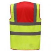CHALECO AV BASICO UNISEX YHVW100 ROJO-AMARILLO