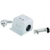 BASE MÚLTIPLE COMBIFLAT SIMON + 2 ENCHUFES SCHUKO + USB + USB-C + CARGA INALÁMBRICA