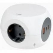BASE MÚLTIPLE COMBIBALL SIMON CON 3 TOMAS + USB + USB-C 30W