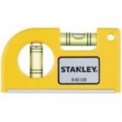 NIVEL DE BOLSILLO CON DOS BURBUJAS STANLEY
