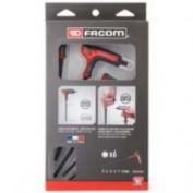 JUEGO DE 6 LLAVES ALLEN FACOM EN P CABEZA ESFERICA MANGO BIMATERIAL