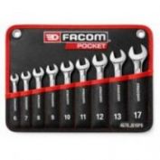 JUEGO DE 10 LLAVES FIJAS FACOM POCKET