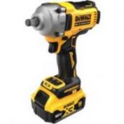 LLAVE DE IMPACTO DEWALT SIN ESCOBILLAS XR 18V 1/2 PAR MEDIO CON 2 BATERIAS 5AH