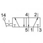 VALVULA CON ENCLAVAMIENTO #H 5-1/4 B