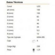 G.RUEDA C/SOP.SOLDAR U GAYNER #100 80-186