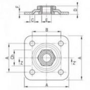 PLACA PARA CARDAN GAYNER #24  82-136
