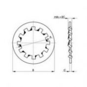ARANDELA DENTADA J DIN 6797 # 5,3