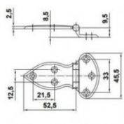 BISAGRA NIQUEL AMIG #2-80