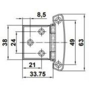 BISAGRA NIQUEL AMIG #3-80