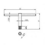 LLAVE VASO CUADRADA DIN 904 AMFO #14 MM.